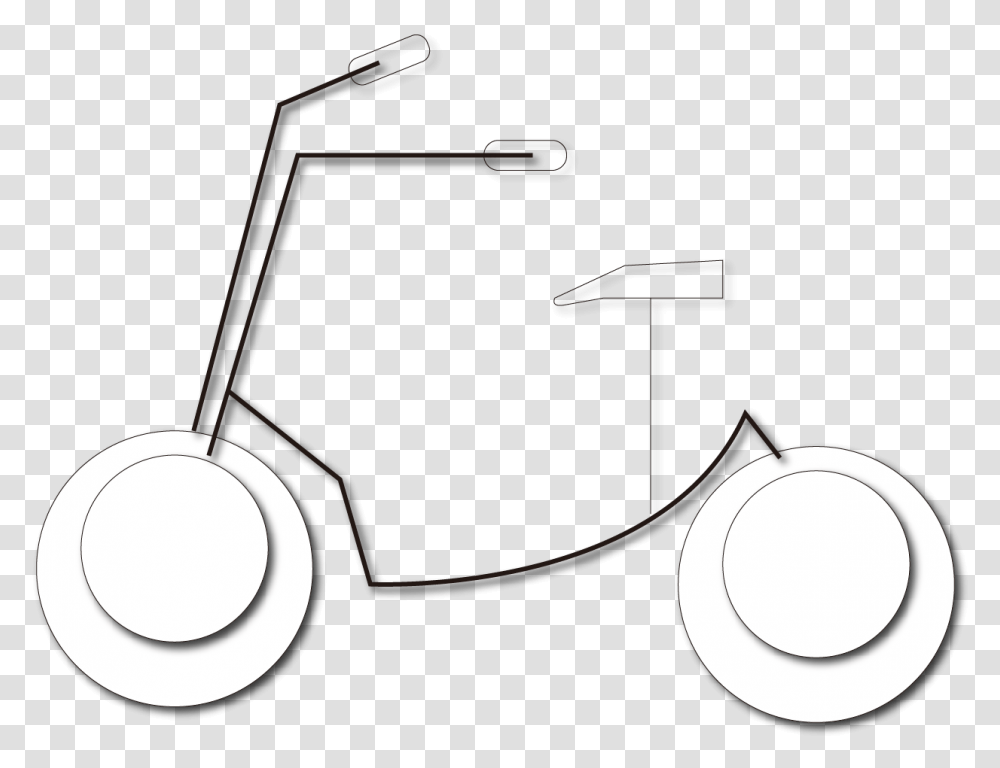 Minimalist Black White Bicycle Decorative Pattern Circle, Plan, Plot, Diagram Transparent Png