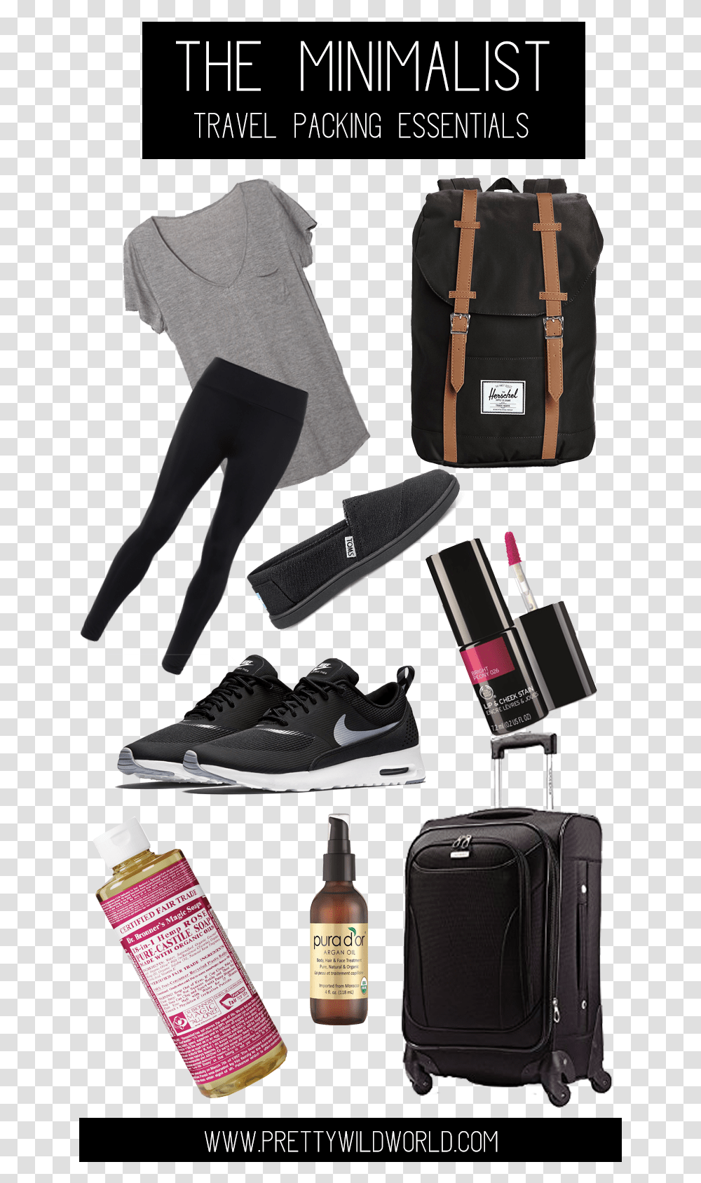 Minimalist Carry On Packing, Shoe, Footwear, Apparel Transparent Png