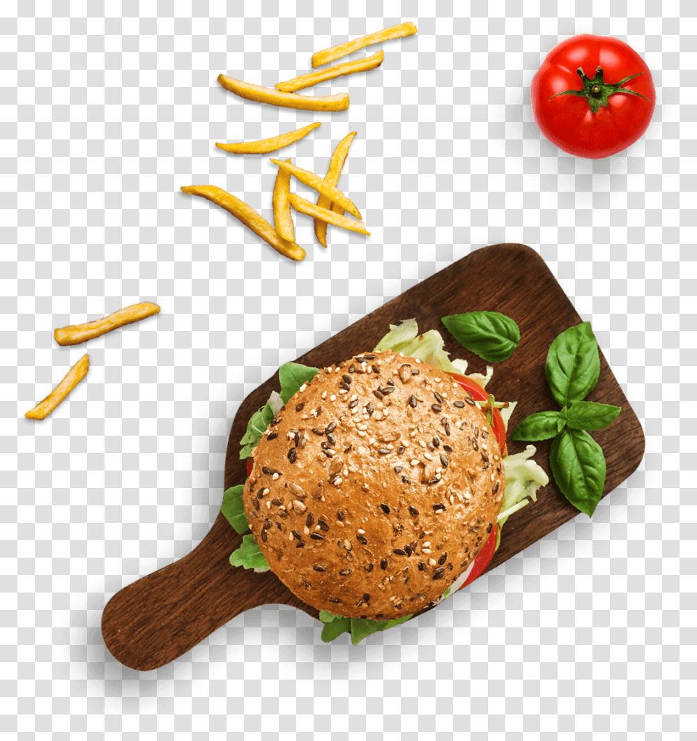 Minimalist Food App Ui Design, Burger, Plant, Sesame, Seasoning Transparent Png