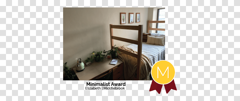 Minimalist Queen Size, Bedroom, Indoors, Furniture, Dorm Room Transparent Png