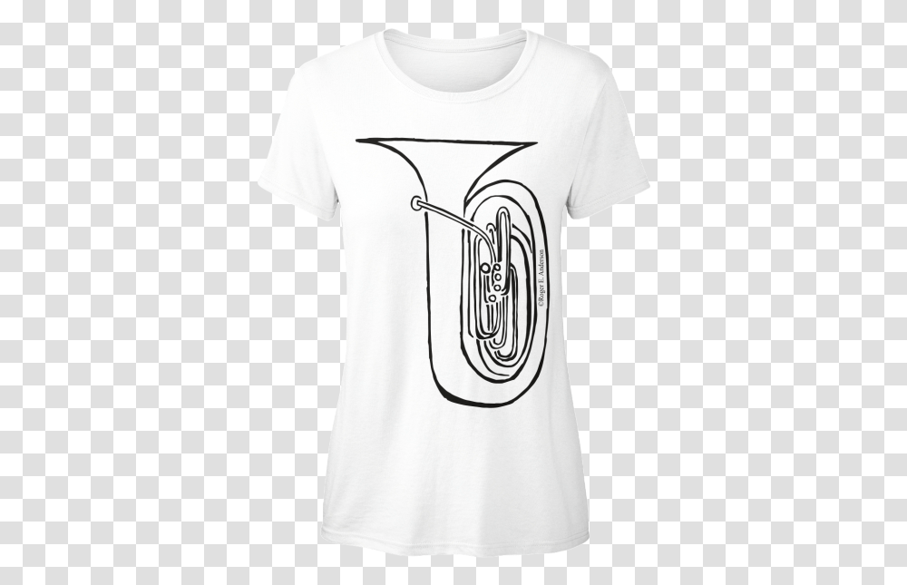 Minimalist Tuba, Apparel, Horn, Brass Section Transparent Png