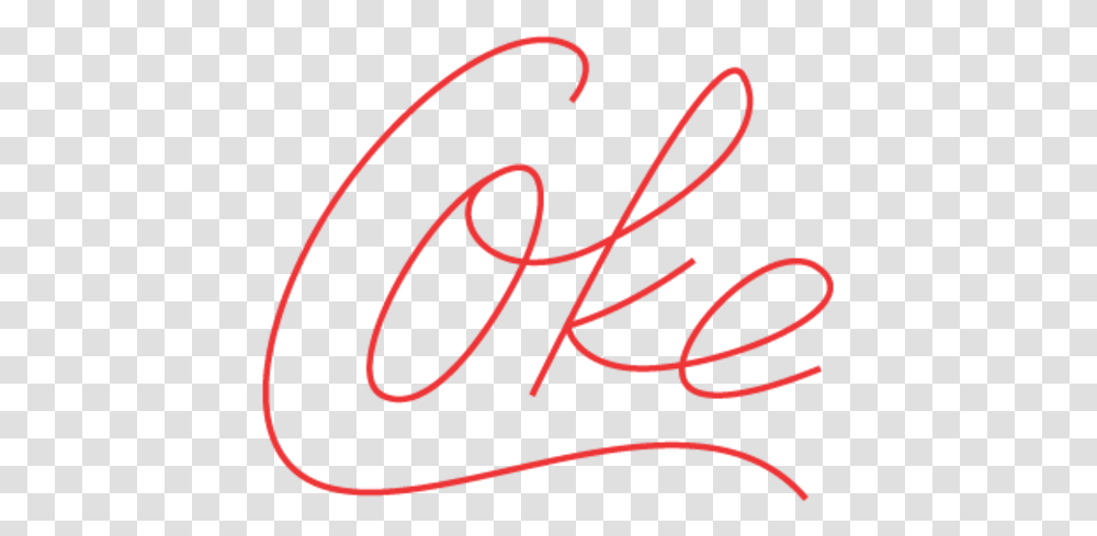 Minimalistic Logos Of Famous Brands Coke Coke, Handwriting, Signature, Autograph Transparent Png