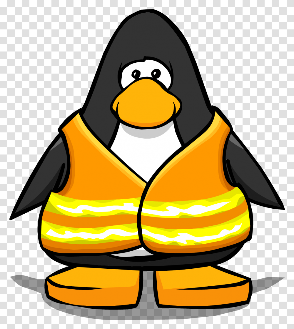 Mining Clipart Animated Club Penguin Safety Vest Black Belt Club Penguin, Clothing, Apparel, Food, Plant Transparent Png