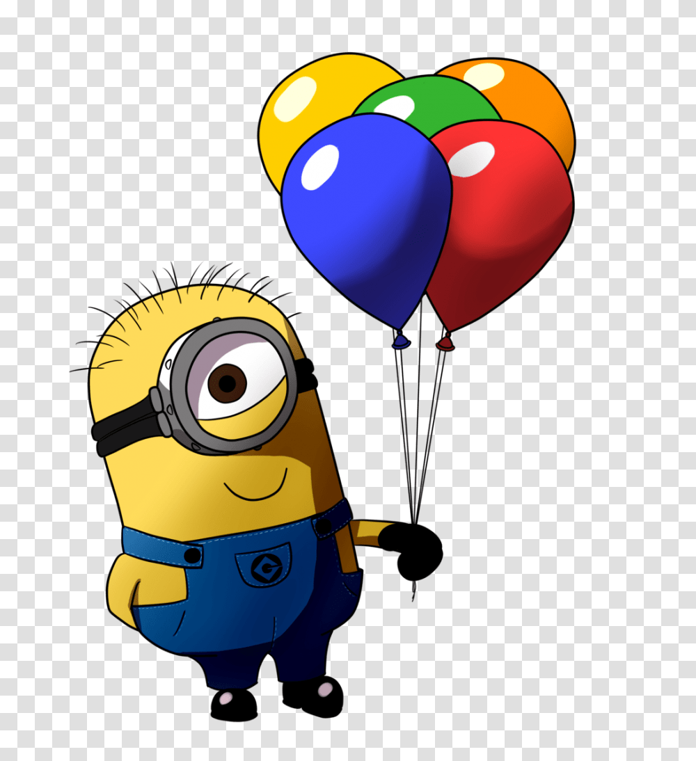 Minion Birthday Clip Art, Balloon Transparent Png