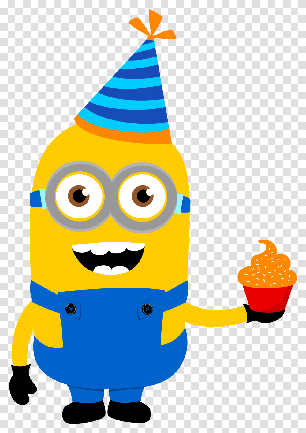 Minion Birthday Clipart Minions Clipart, Popcorn, Food, Toy, Cone Transparent Png
