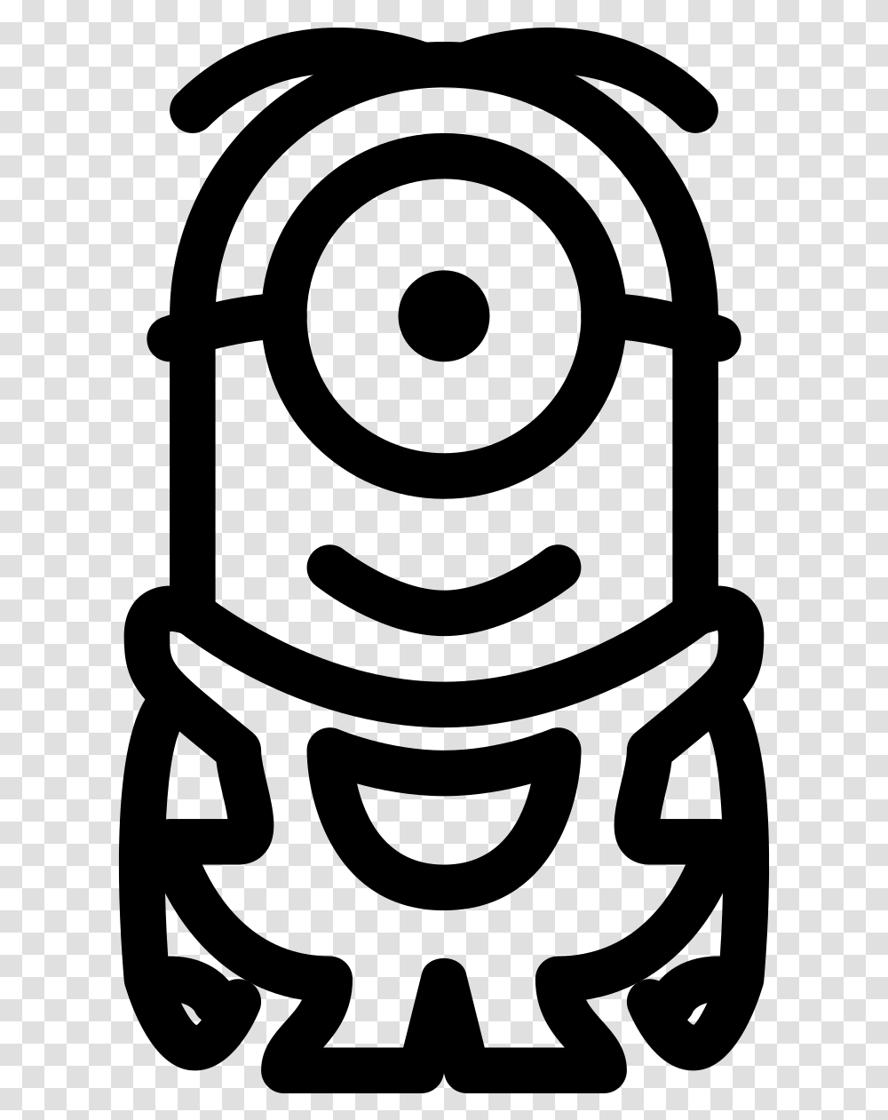 Minion Icon Black And White, Gray, World Of Warcraft Transparent Png