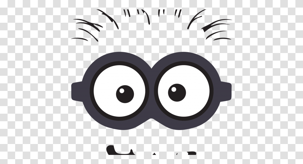Minion Images Clipart Black And White, Binoculars, Hair Transparent Png