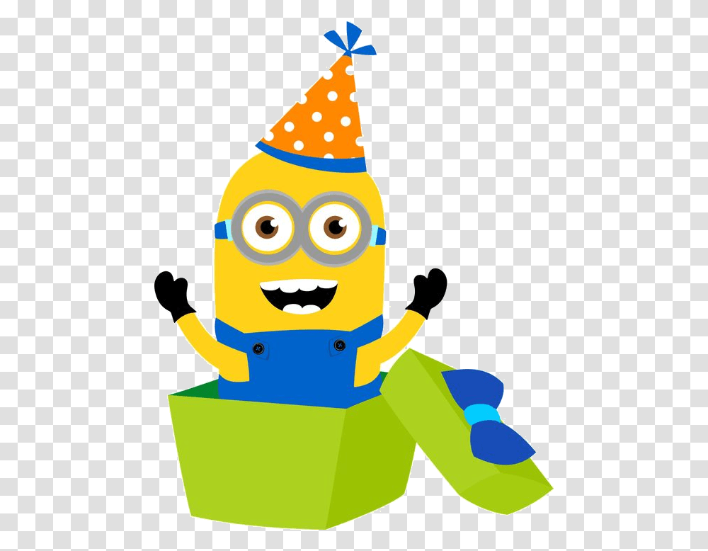 Minion Luau On Minions Despicable Me And Clipart Image Minion With Birthday Hat, Apparel, Performer, Party Hat Transparent Png