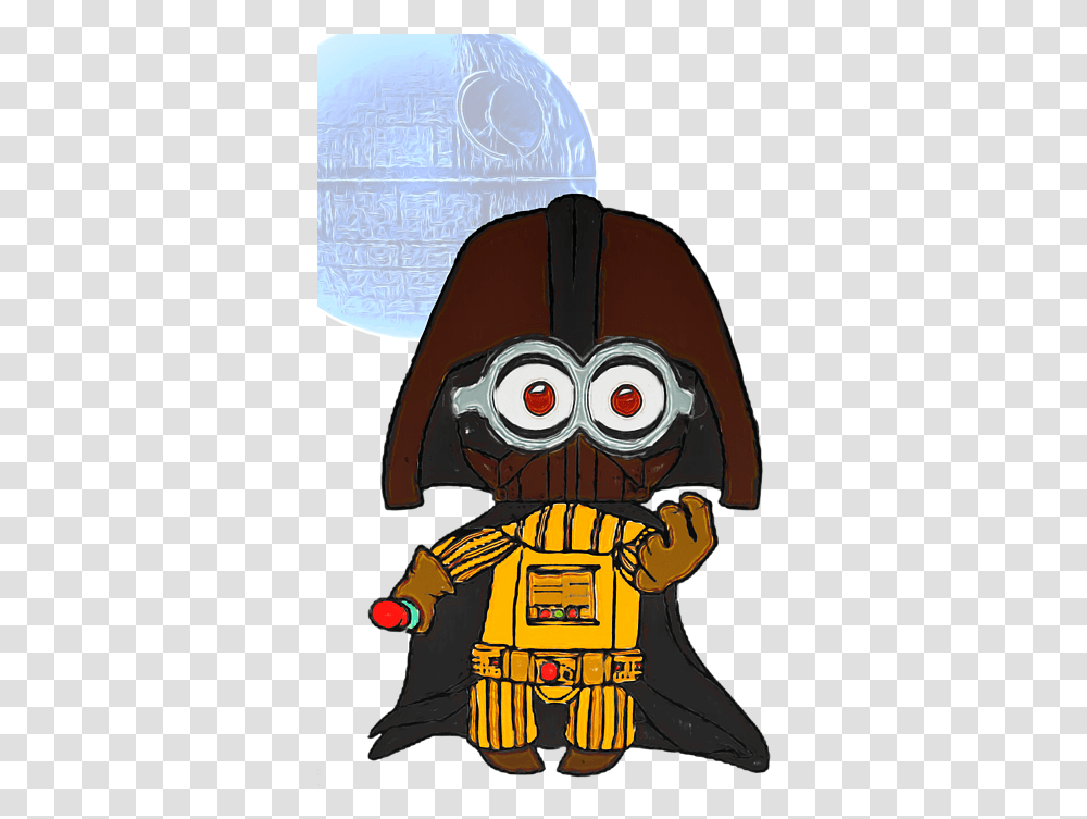 Minion Vader Spiral Notebook Darth Vader, Clothing, Apparel, Label, Text Transparent Png