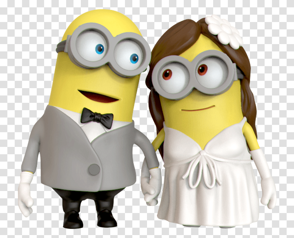 Minion Wedding, Figurine, Toy, Food, Sweets Transparent Png