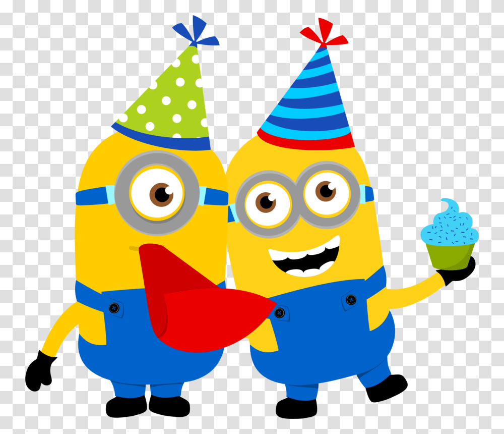 Minions Clipart Black And White Minion Party Clip Art, Apparel, Party Hat, Performer Transparent Png