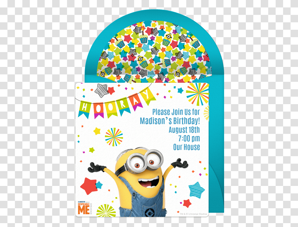 Minions Party, Poster, Advertisement, Label Transparent Png