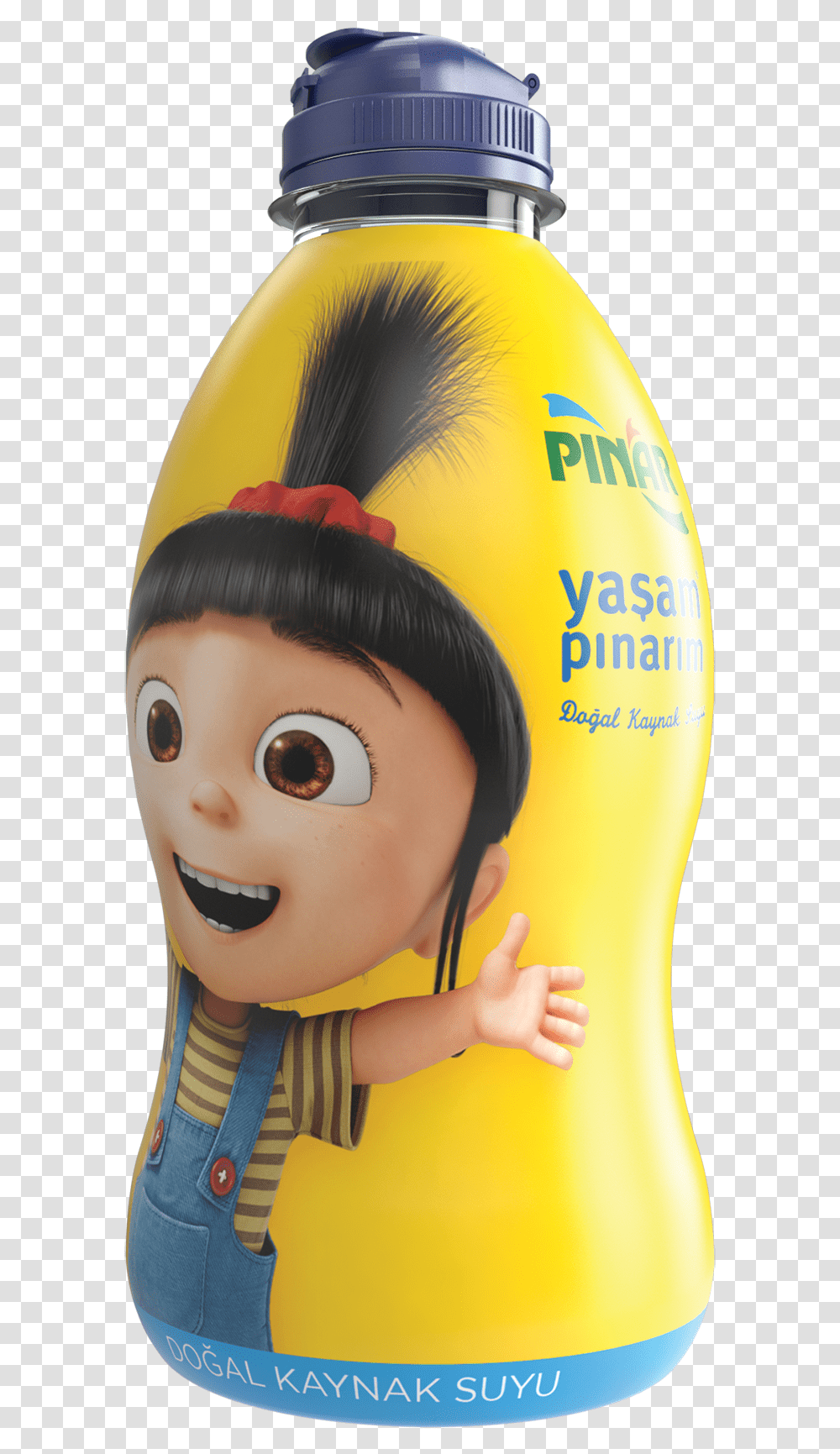 Minions Pnar Su, Bottle, Doll, Toy, Cosmetics Transparent Png