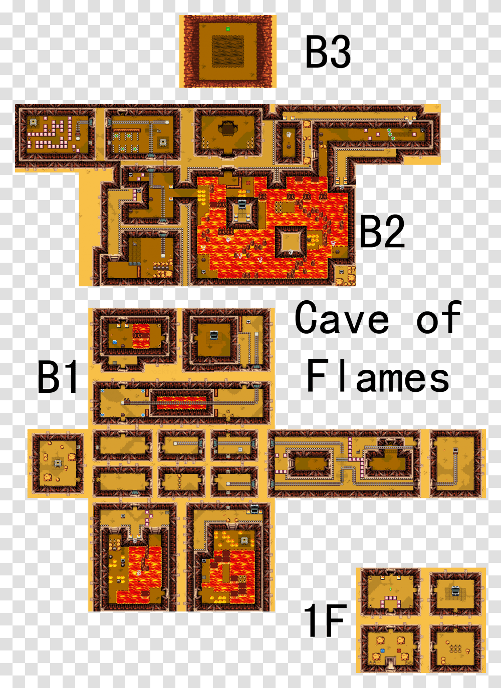 Minish Cap Cave Of Flames Map, Pac Man Transparent Png