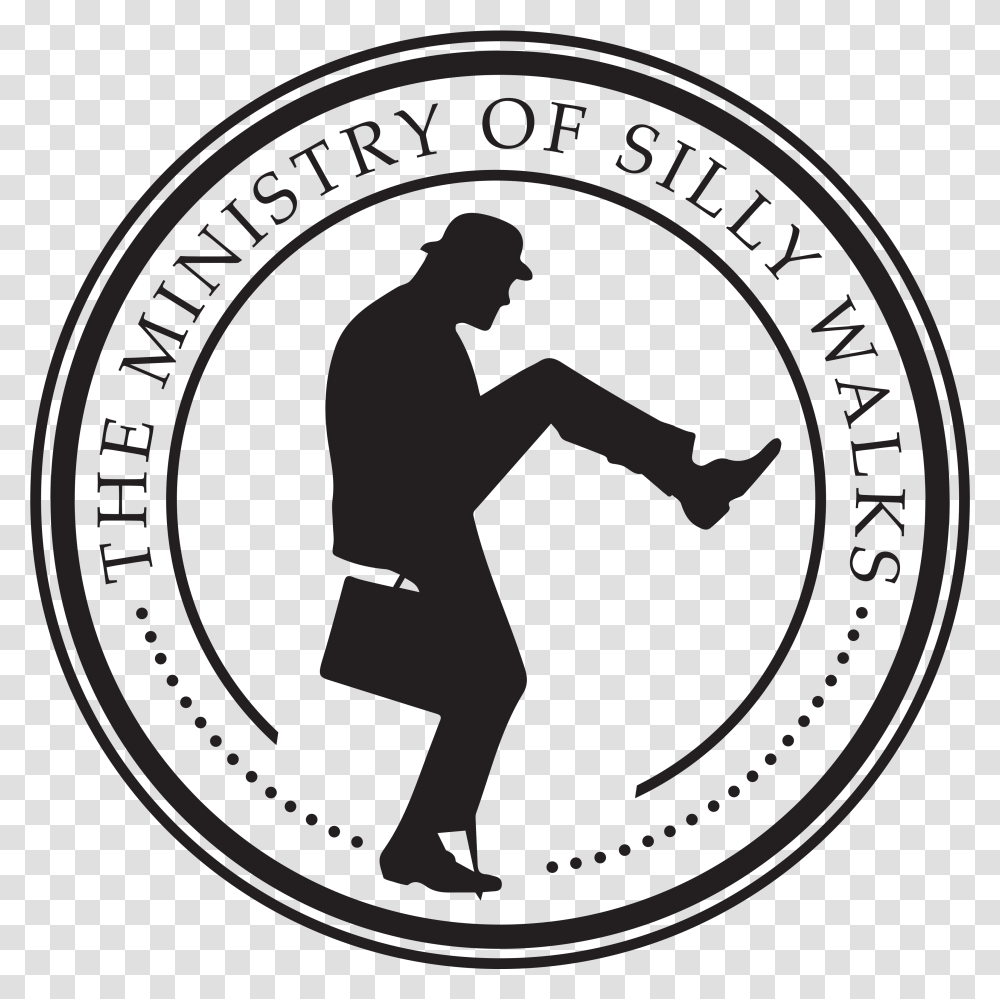 Ministry Of Silly Walks Logo, Coin, Money, Person Transparent Png