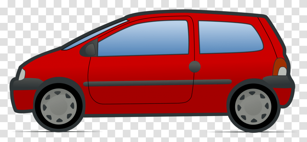 Minivan Cartoon Renault Twingo Minivan Clipart, Vehicle, Transportation, Tire, Sedan Transparent Png