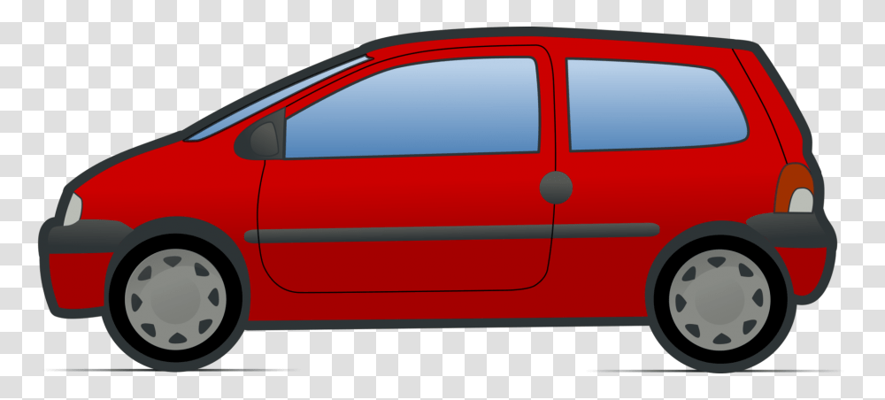 Minivan Cartoon Renault Twingo, Vehicle, Transportation, Sedan, Tire Transparent Png