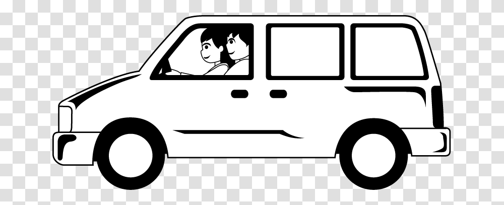 Minivan Cliparts, Stencil, Pickup Truck, Vehicle, Transportation Transparent Png