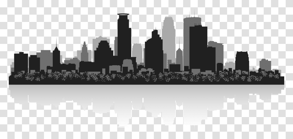 Minneapolis Skyline Decal, Silhouette, Building, Urban, Architecture Transparent Png