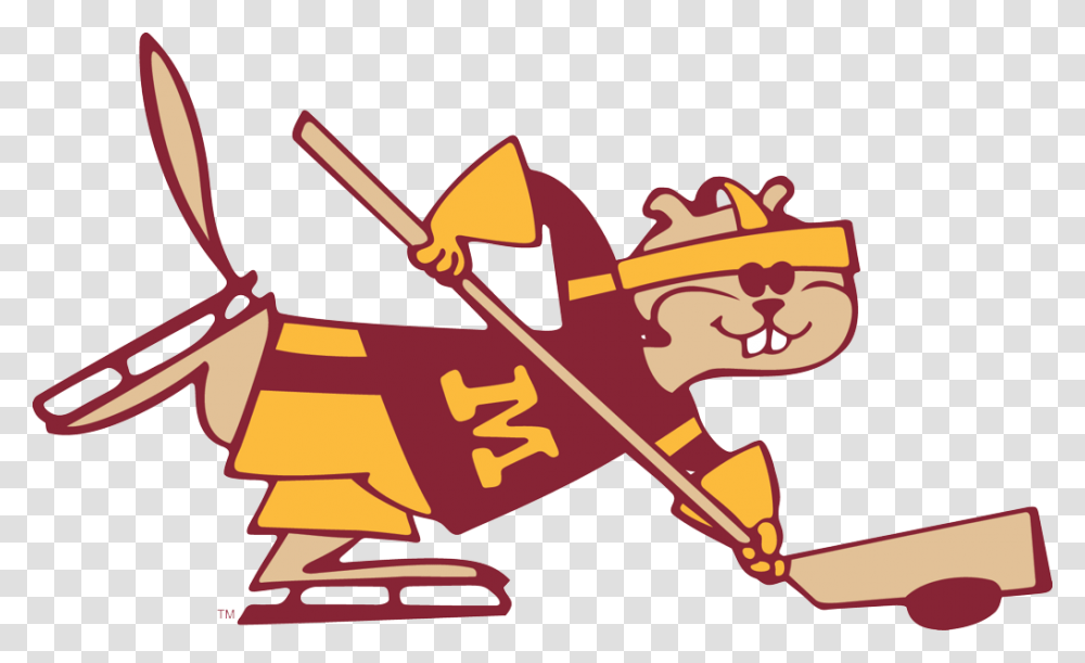 Minnesota Golden Gophers Hockey Logo, Emblem, Arrow, Cupid Transparent Png