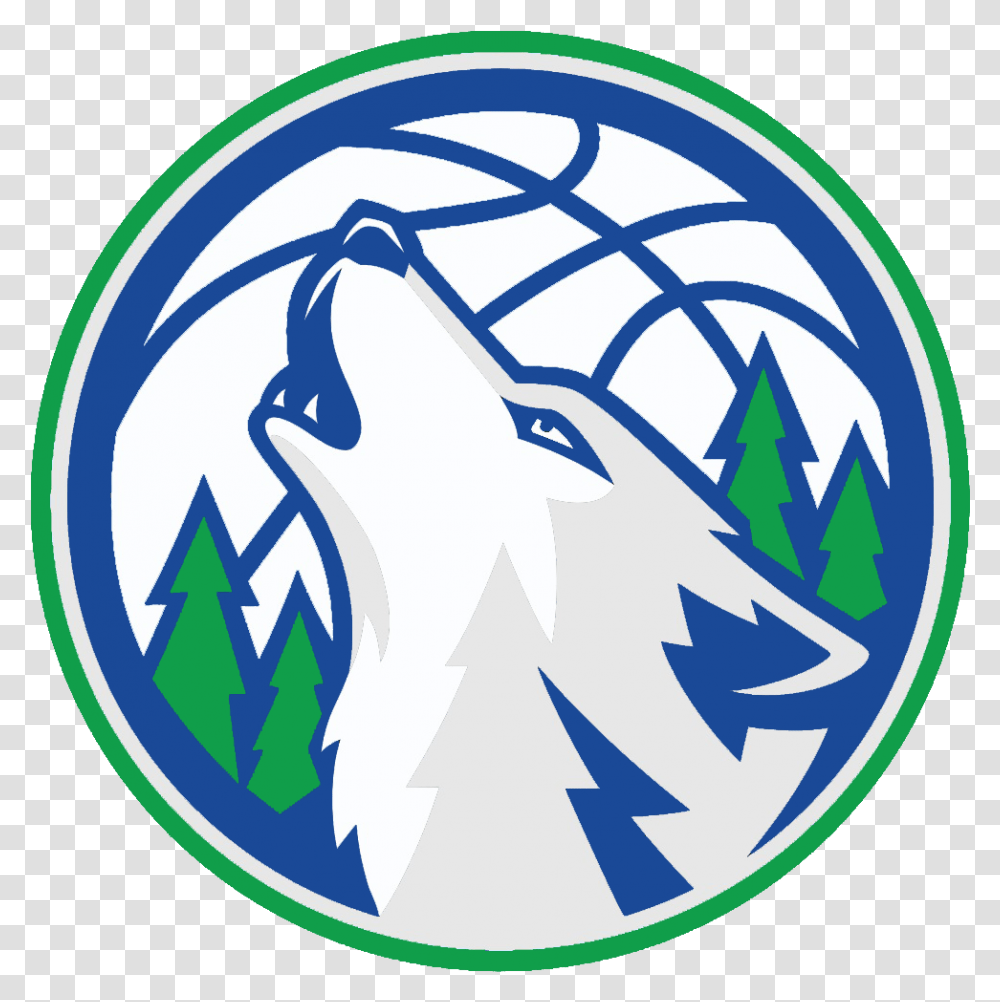Minnesota Timberwolves Logos Image Minnesota Timberwolves Logo, Symbol, Trademark, Emblem, Recycling Symbol Transparent Png