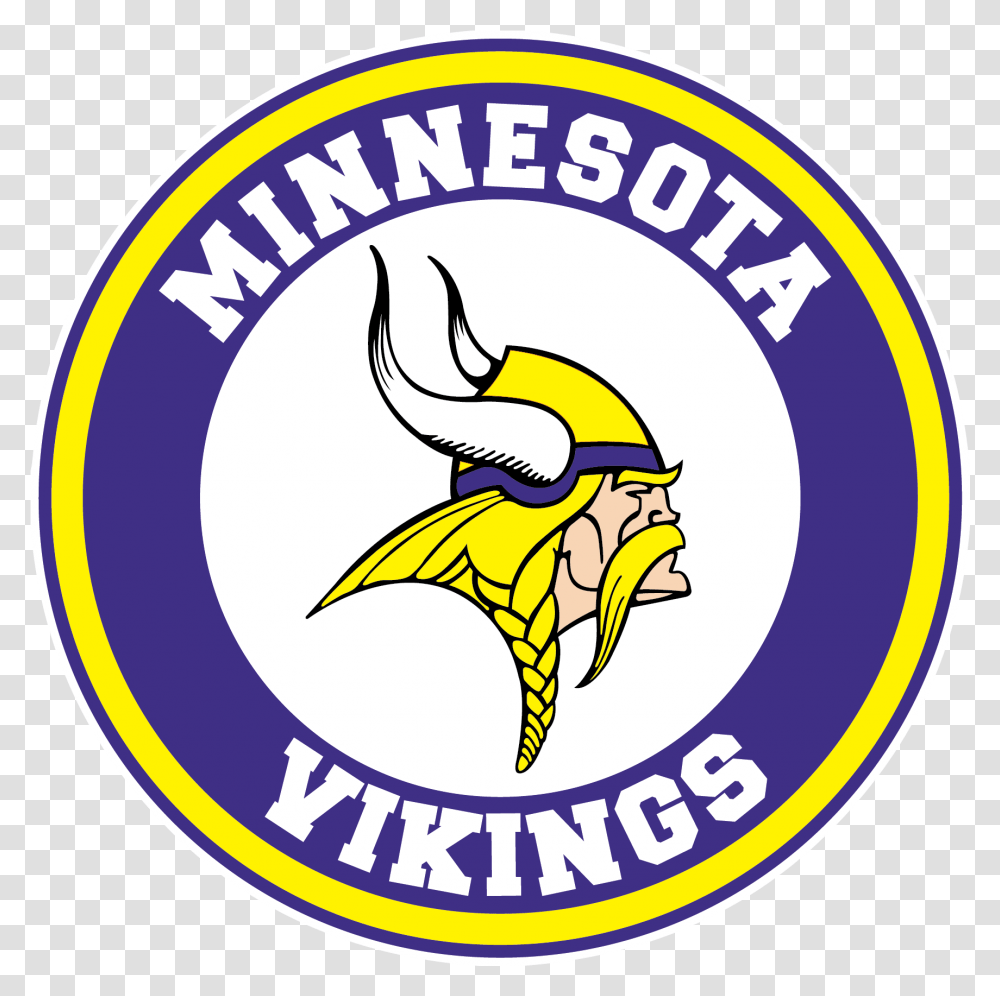 Minnesota Vikings Circle Logo Vinyl Emblem, Label, Text, Symbol, Sticker Transparent Png