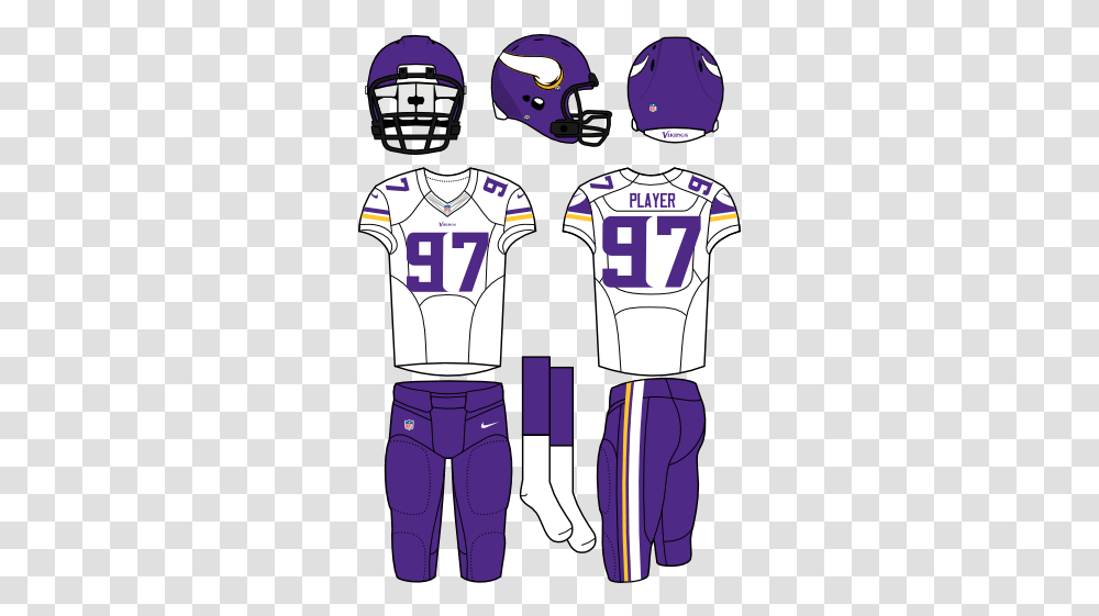 Minnesota Vikings Road Uniform National Football League Baltimore Ravens Home Uniforms, Clothing, Apparel, Shirt, Jersey Transparent Png