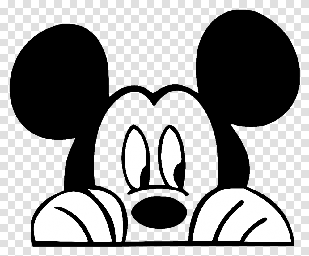 Minnie And Mickey Mouse Svg, Stencil, Hand Transparent Png