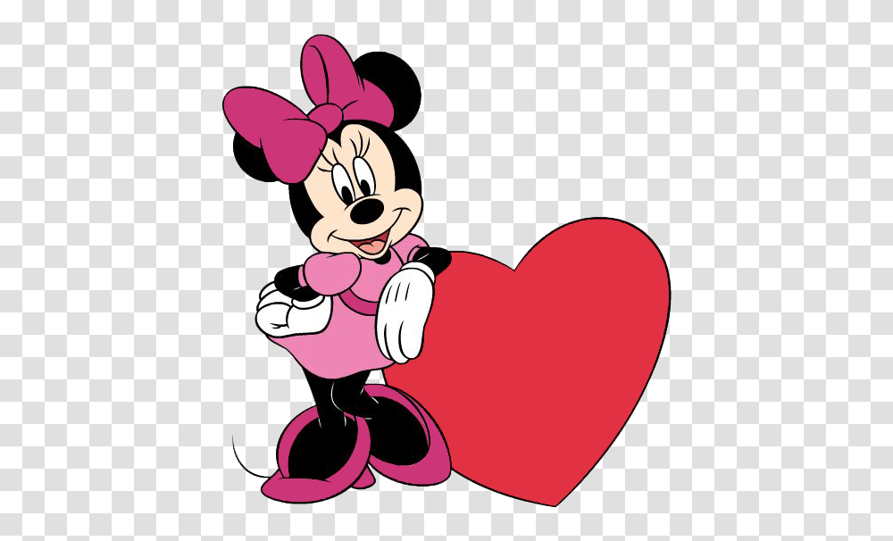 Minnie Big Heart Minnie Mickey Minnie Mouse, Performer, Kneeling, Elf Transparent Png