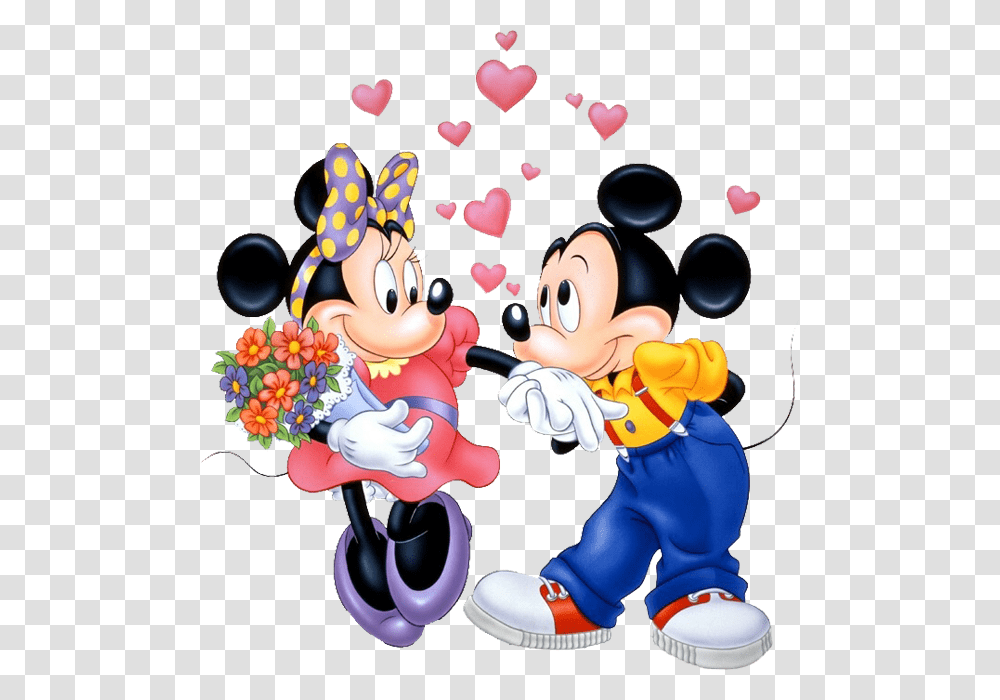 Minnie Clipart Cartoon Mickey Mouse And Minnie Mouse, Paper, Petal, Plant Transparent Png