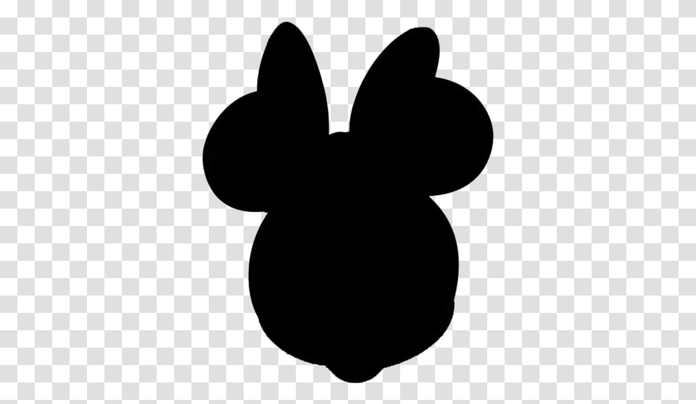 Minnie Face Images Rabbit, Silhouette, Stencil Transparent Png