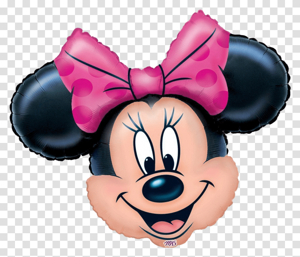 Minnie Face Minnie Mouse 2 Balloon, Sweets, Food, Confectionery, Tie Transparent Png