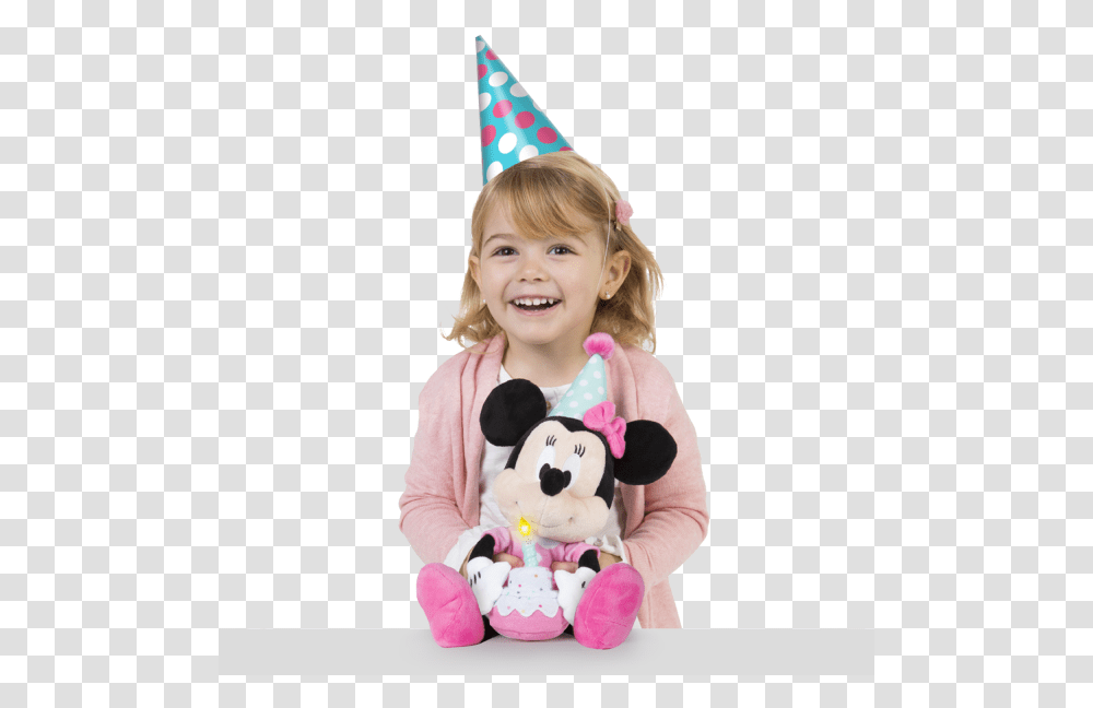 Minnie Happy Birthday Minnie Mouse, Apparel, Party Hat, Person Transparent Png