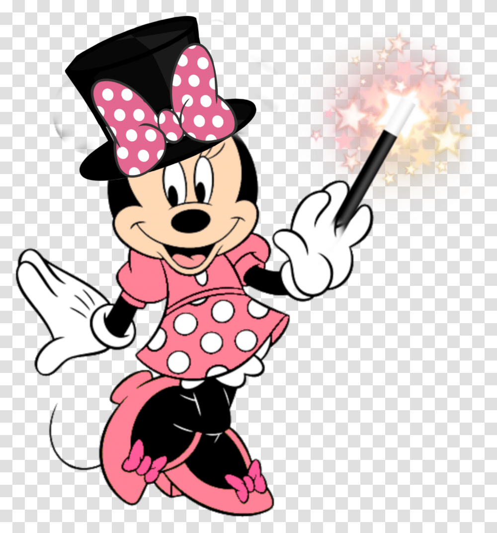 Minnie Magic Circo Circus Rosa Minnie Mouse Coloring Pages, Performer, Magician, Hat Transparent Png