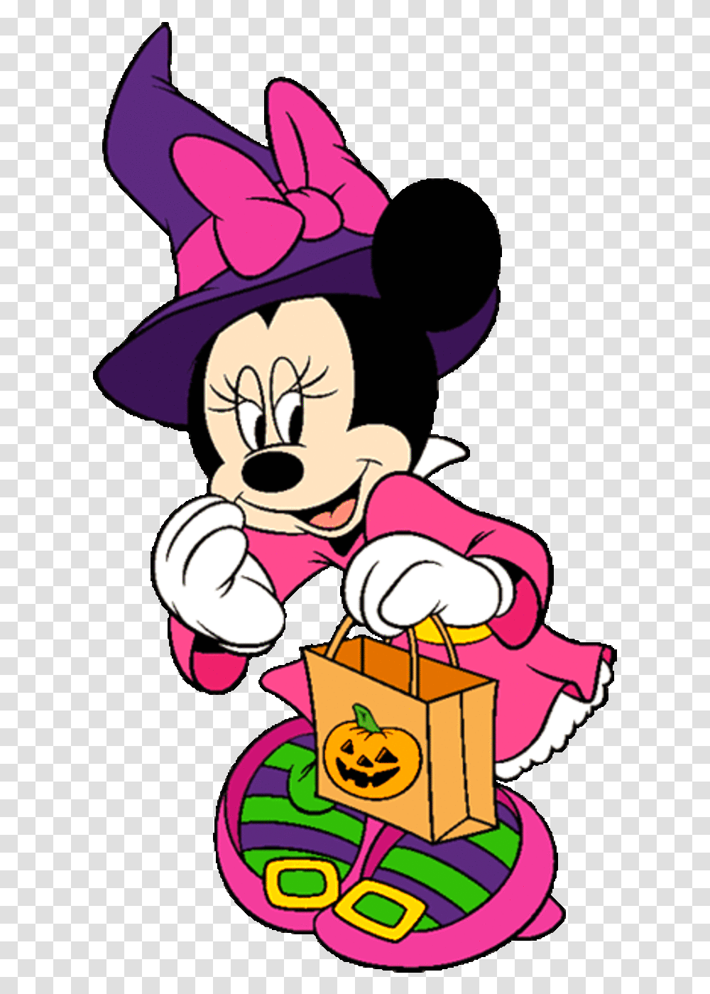 Minnie Mickey Mouse Halloween Clipart Download Minnie Mickey Mouse Halloween, Poster, Advertisement, Plant Transparent Png