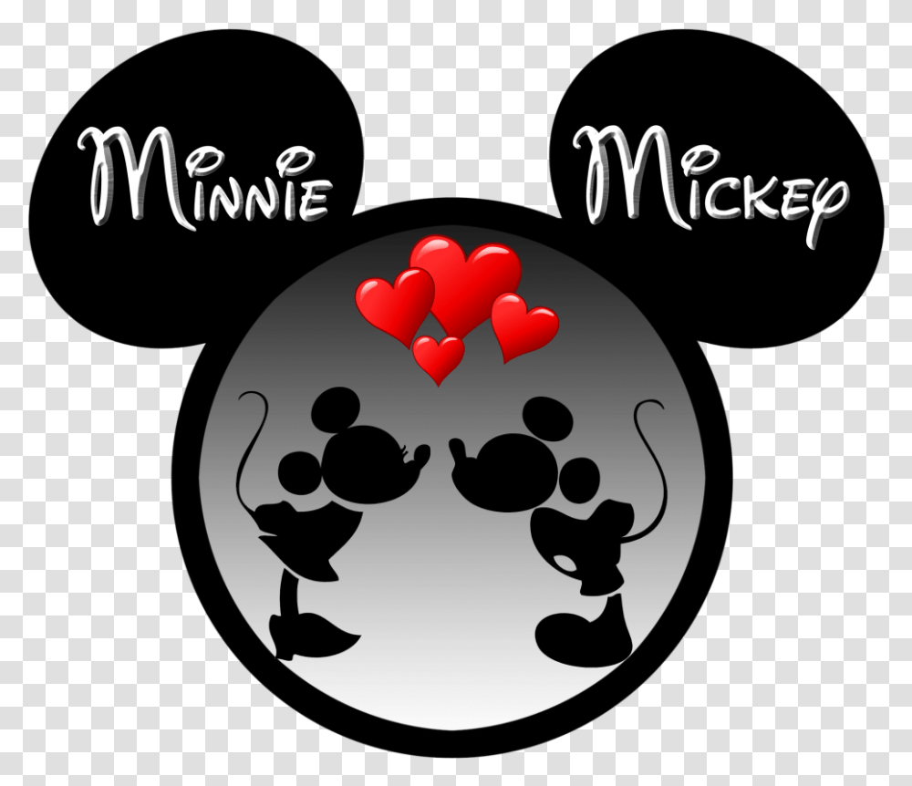 Minnie Mickey Silhouette Photo Mickey And Minnie Black And White, Bowling, Pac Man Transparent Png