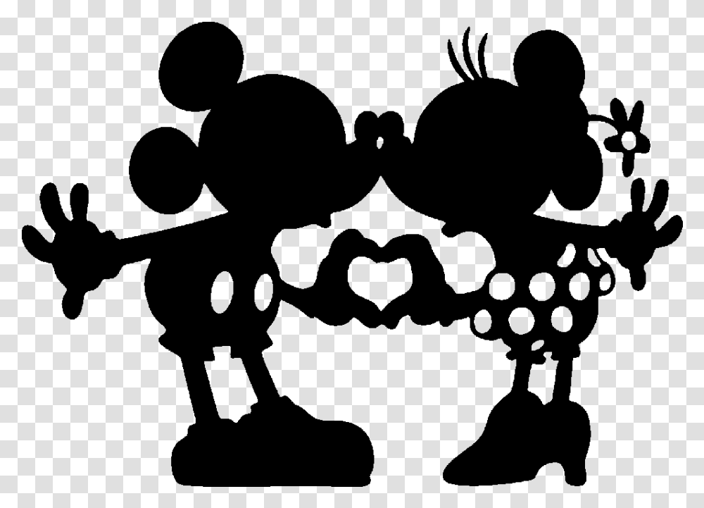 Minnie Mickey The Mickey Minnie Mouse Silhouette, Gray, World Of Warcraft Transparent Png
