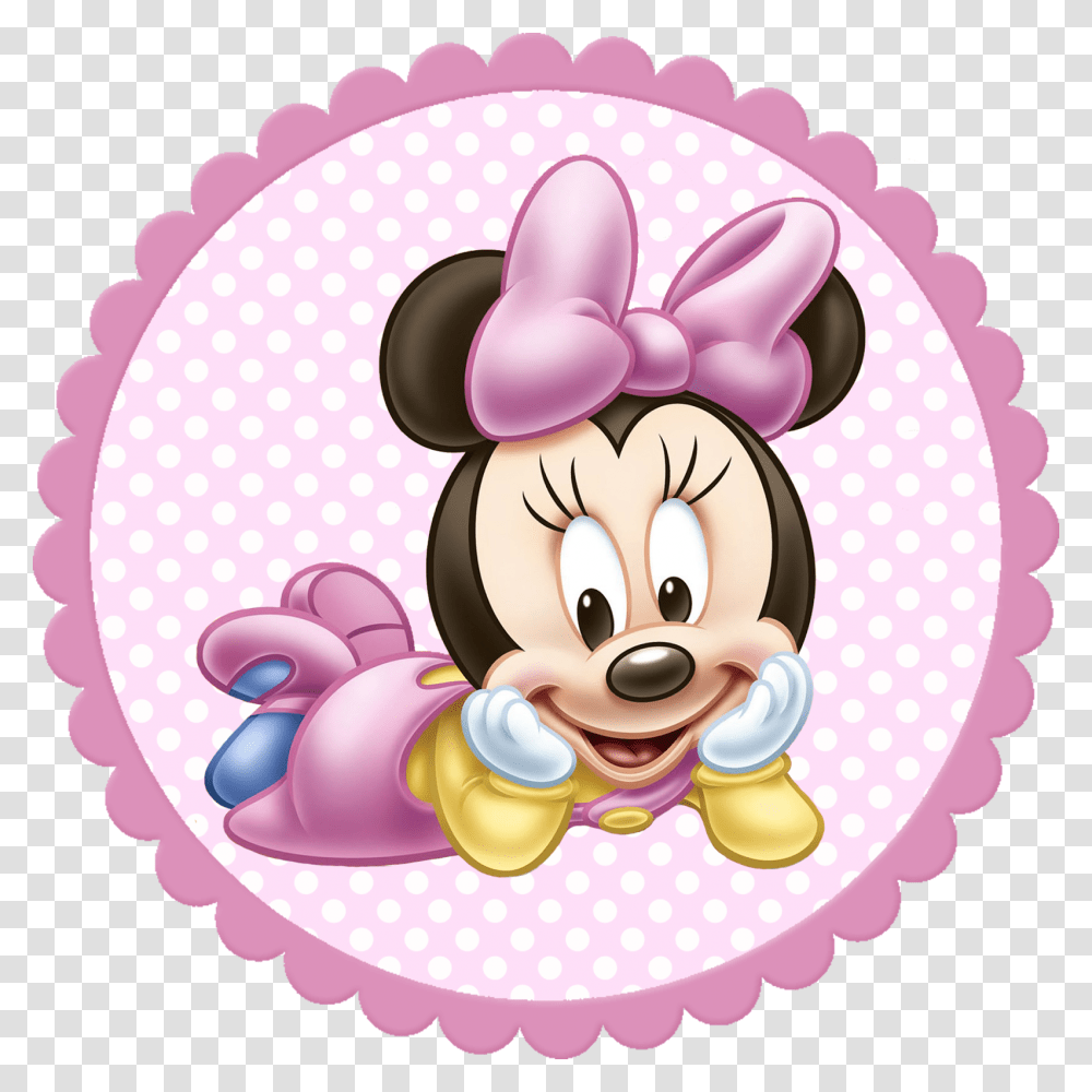 Minnie Mouse 1st Birthday Baby Minnie Mouse, Purple, Birthday Cake, Food, Cream Transparent Png