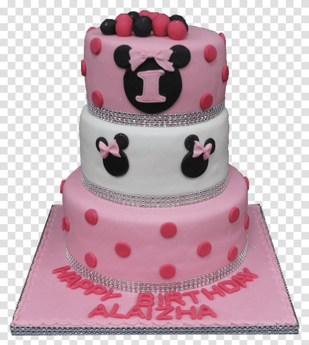 Minnie Mouse 3 Tier B181 Cake Decorating Transparent Png