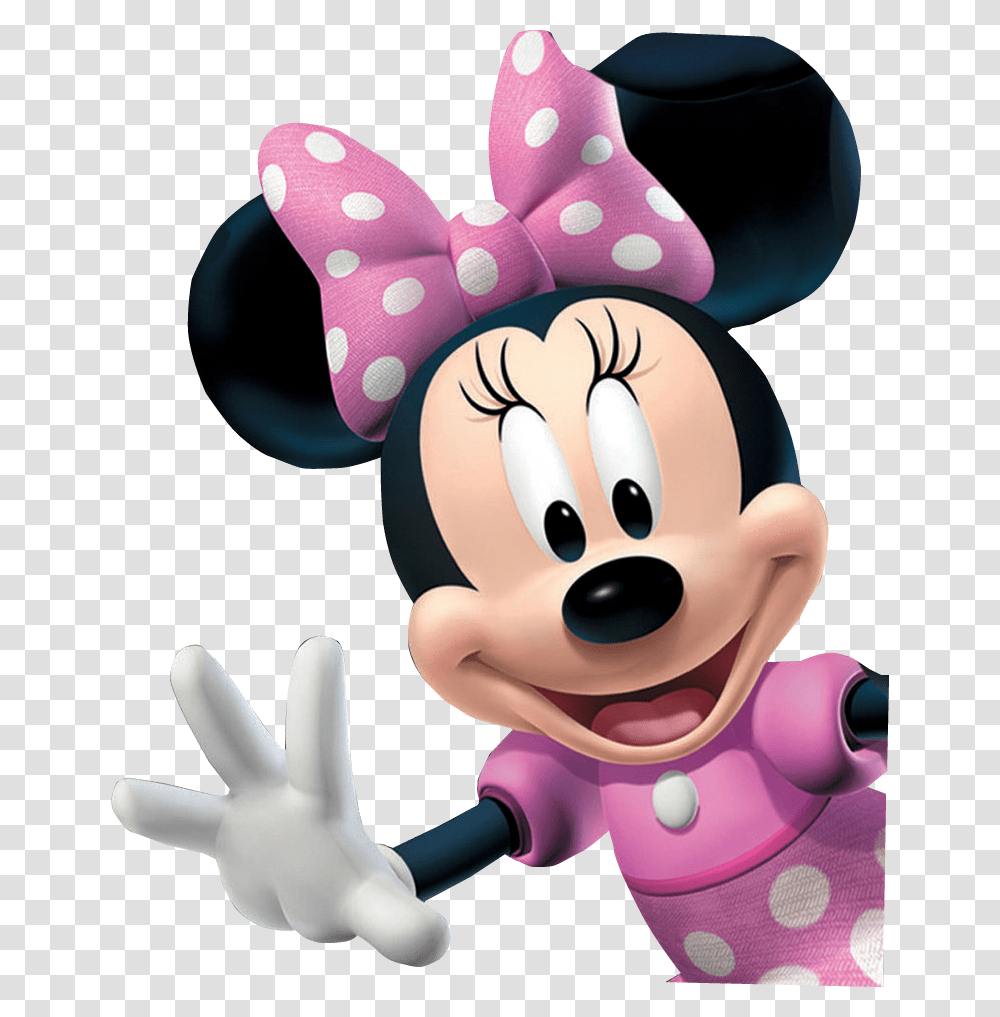 Minnie Mouse 3d, Toy, Mascot, Plush, Food Transparent Png