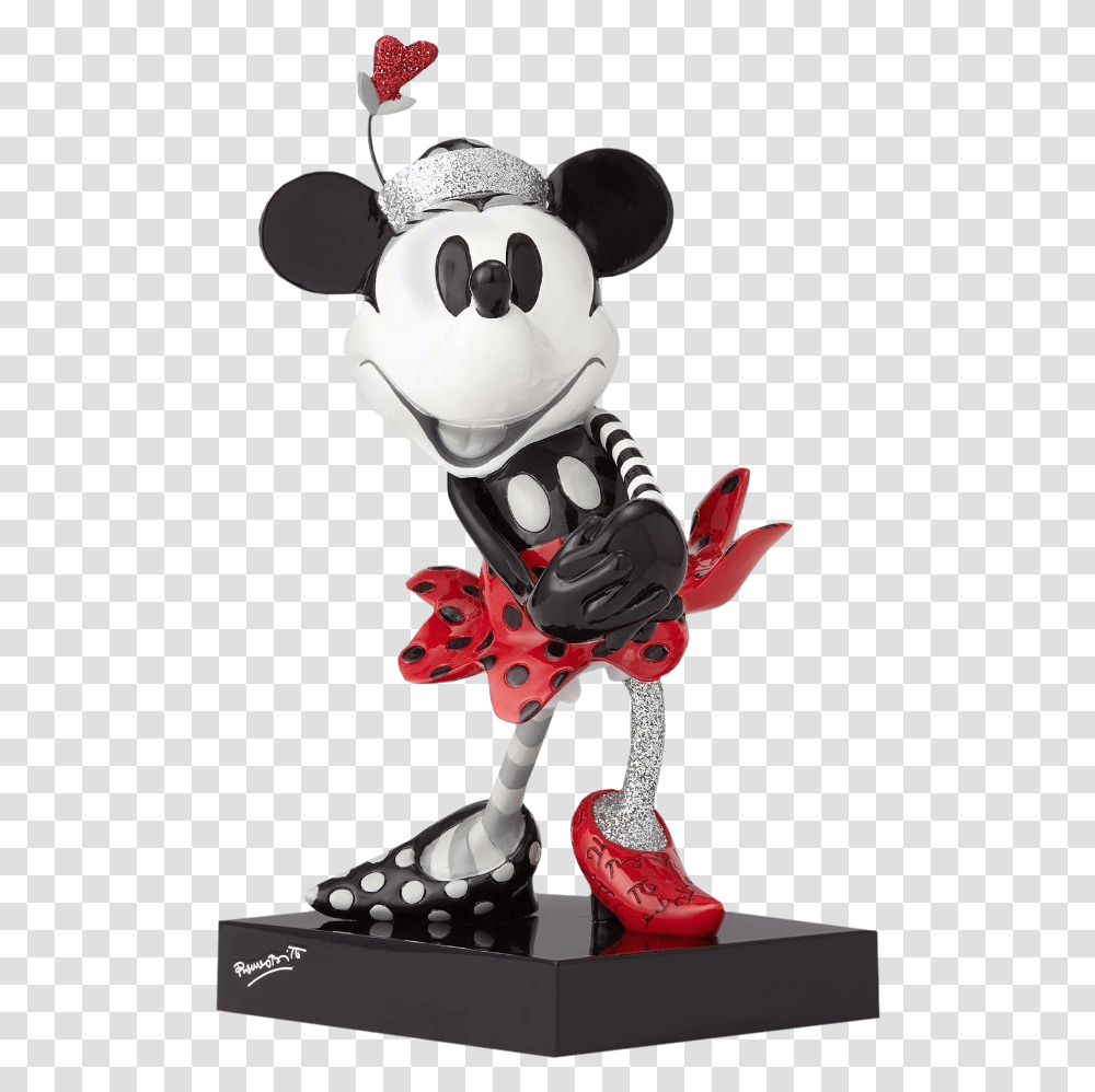 Minnie Mouse 7 Statue By Romero Britto Minnie Mouse Steamboat Willie, Toy, Snowman, Winter, Outdoors Transparent Png