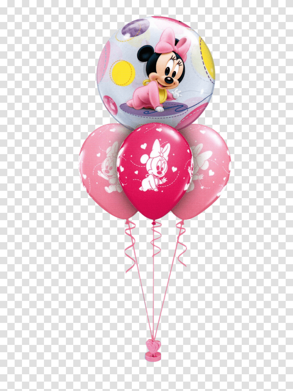 Minnie Mouse Baby Girl Layer Minnie Mouse, Balloon Transparent Png