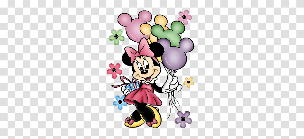 Minnie Mouse Birthday Clipart, Ball, Balloon, Elf Transparent Png