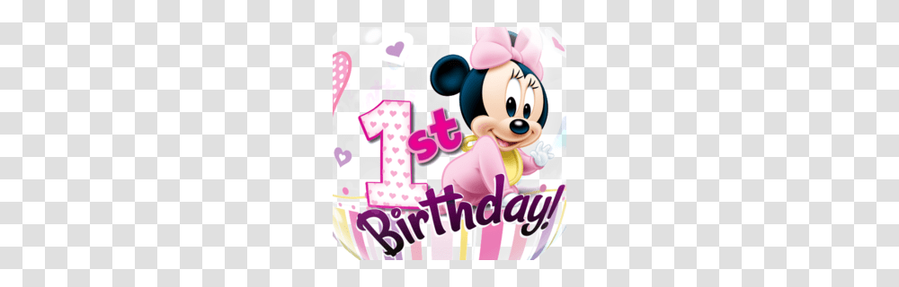 Minnie Mouse Birthday Clipart, Number, Cream Transparent Png
