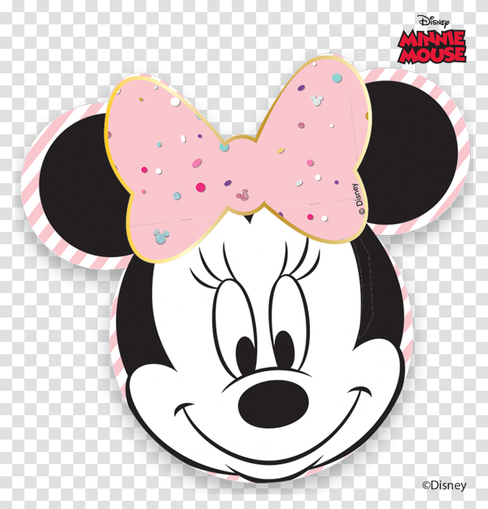 Minnie Mouse Birthday Minnie Mouse Shaped Party Plates, Pattern, Plush, Toy Transparent Png