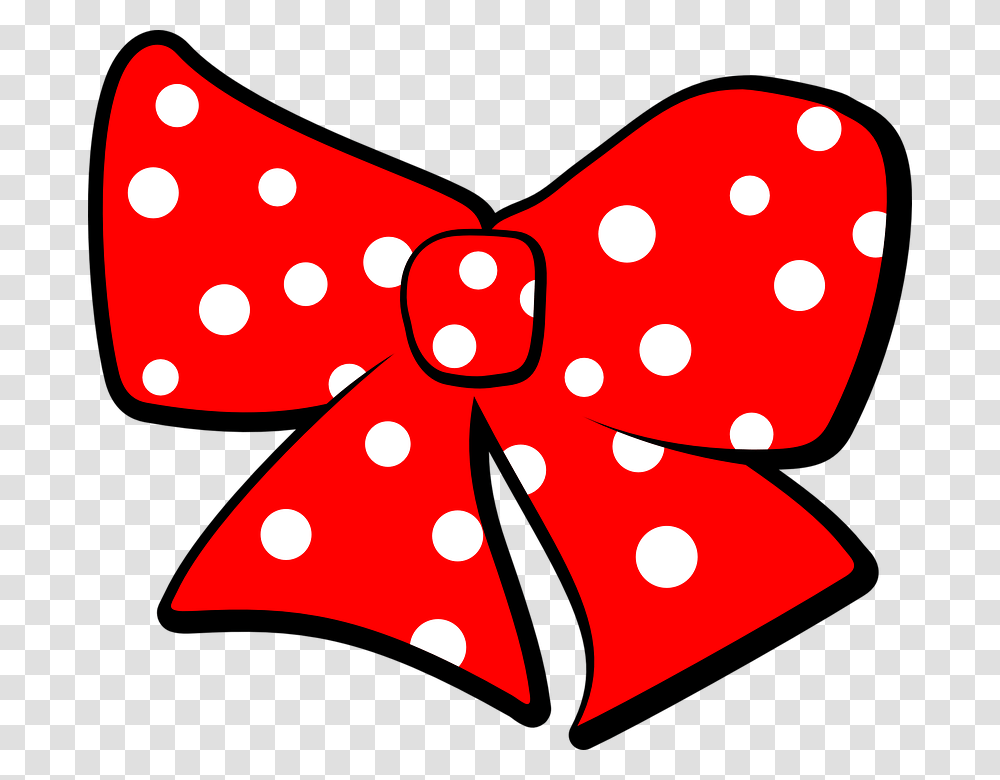 Minnie Mouse Bow Template Red Polka Dot Bow Clipart, Texture, Tie, Accessories, Accessory Transparent Png