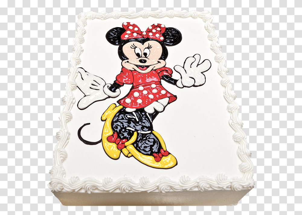 Minnie Mouse, Cake, Dessert, Food, Birthday Cake Transparent Png