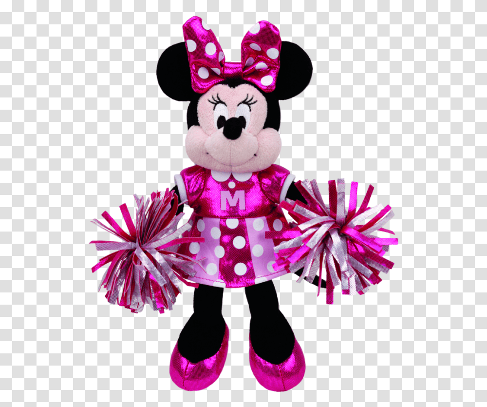 Minnie Mouse Cheerleader Sparkle Beanie Babies Minnie Mouse Ty Beanie Baby, Toy, Apparel, Costume Transparent Png