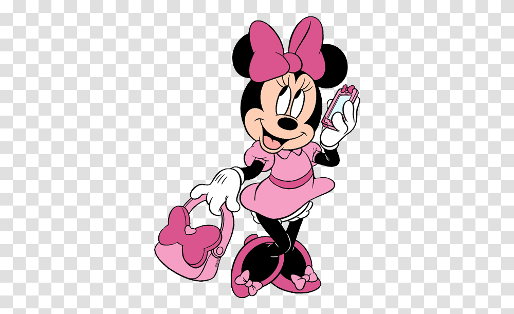 Minnie Mouse Clip Art 3 Disney Galore Minnie Mouse Using Phone, Performer, Magician, Video Gaming, Chef Transparent Png