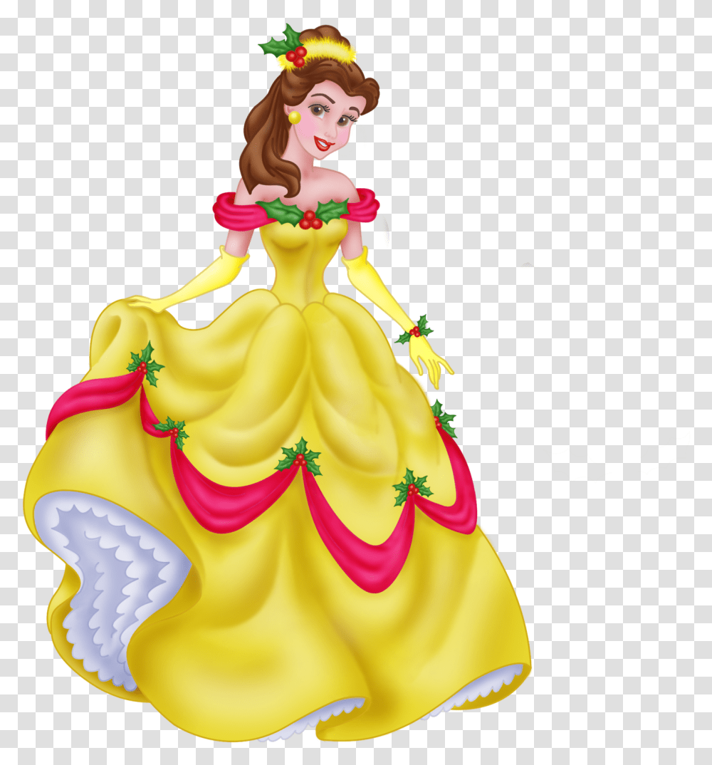 Minnie Mouse Clip Art Christmas Winter Belle Disney, Figurine, Doll, Toy, Performer Transparent Png
